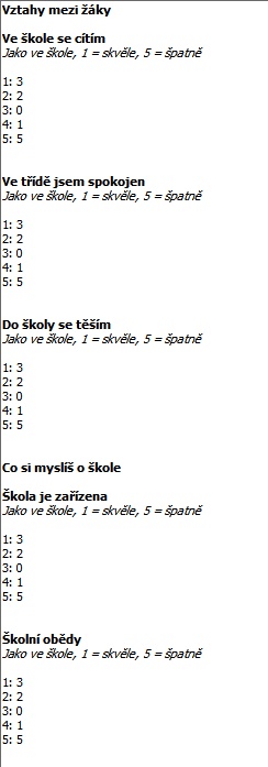 Sociometr - Příklad zadání